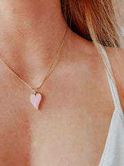 Pink Heart Necklace