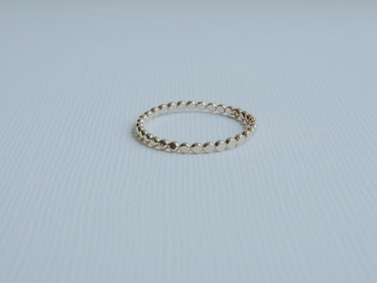 Gold dotted ring