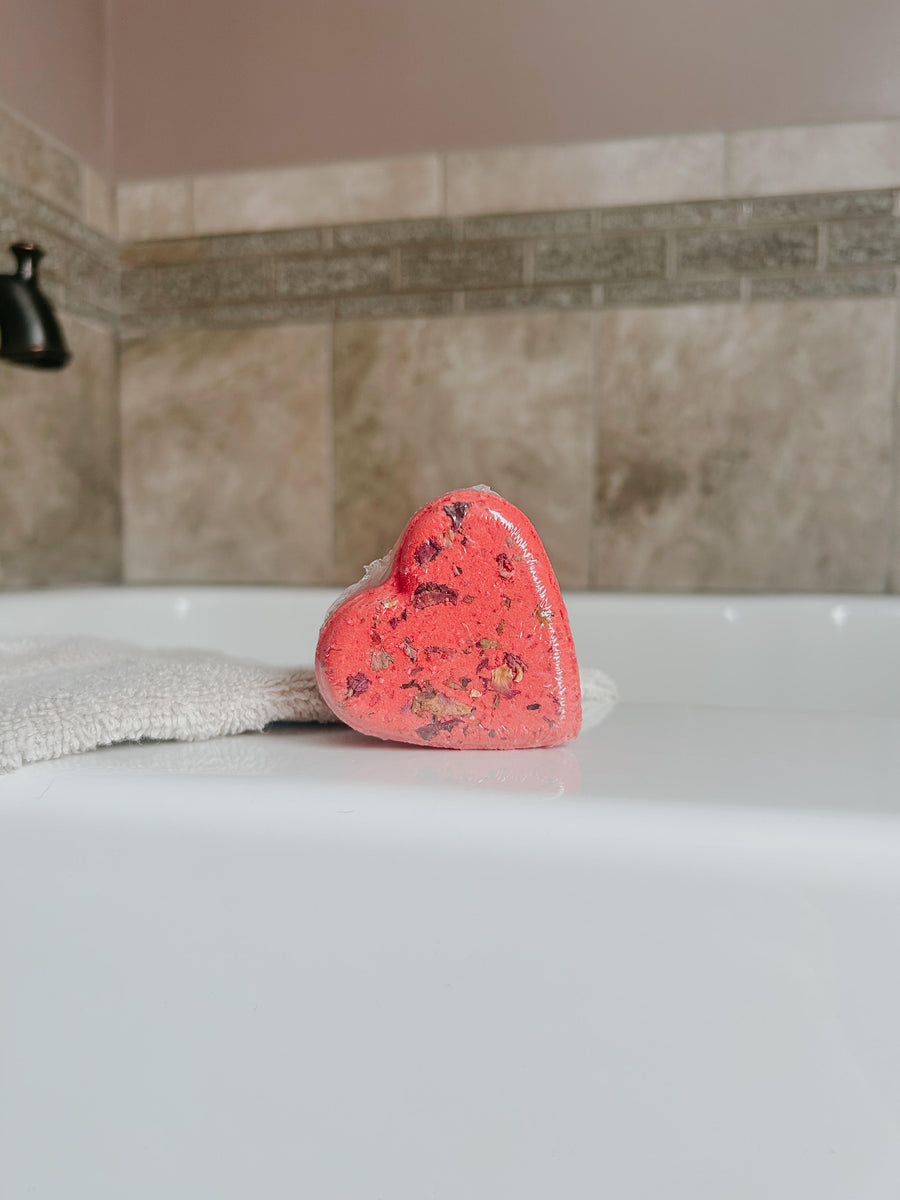 Red Rose Heart Bath Bomb