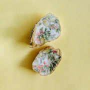 Oyster Shell Trinket Dish - Lemon Floral