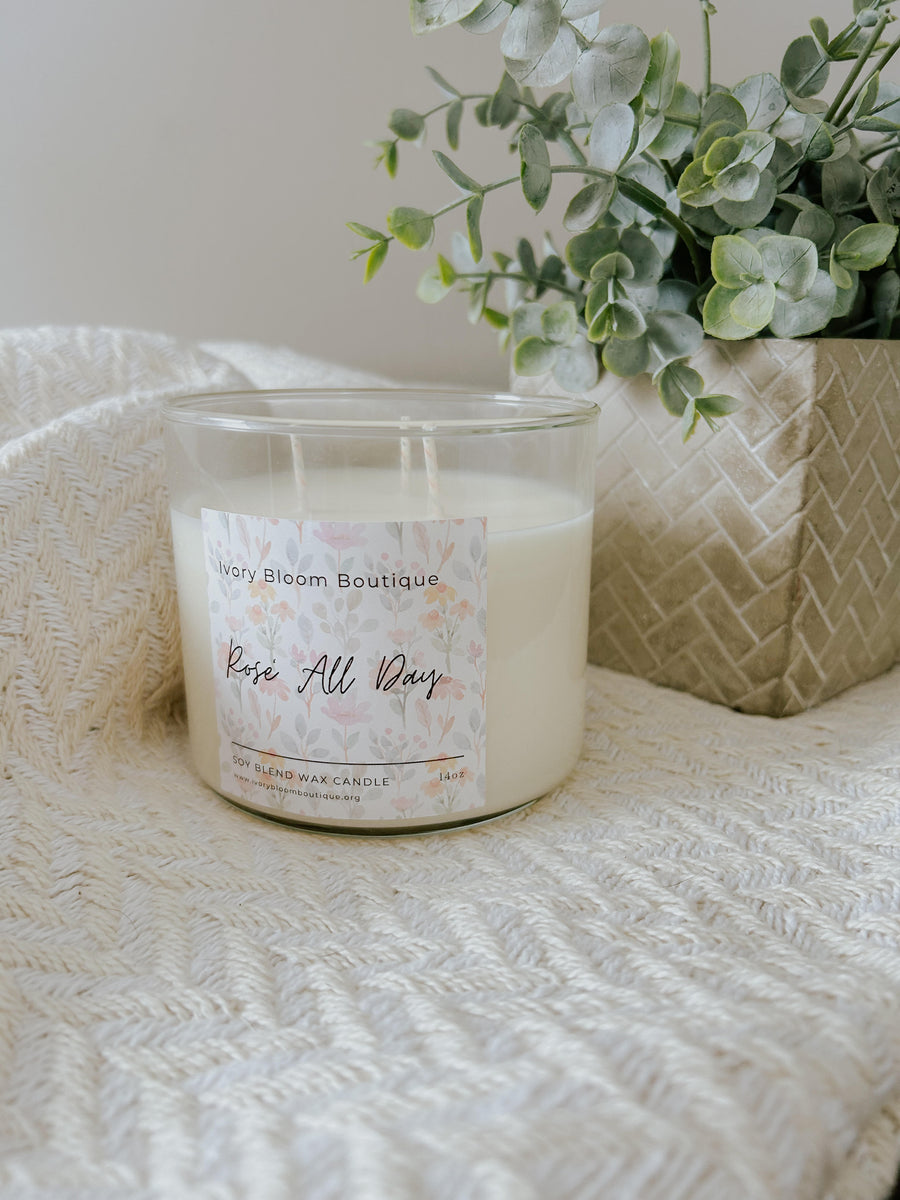 14oz. Rose All Day Candle