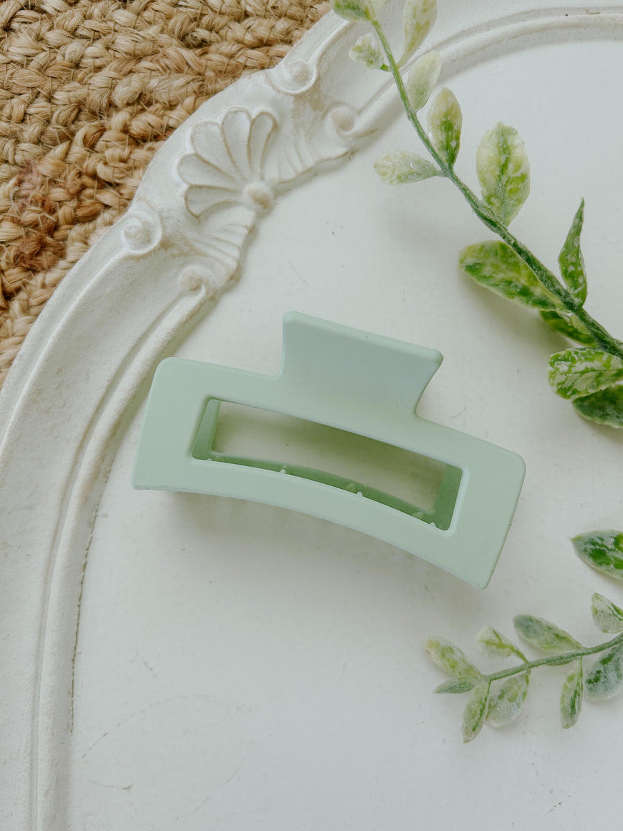 Sage Green Medium Claw Clip