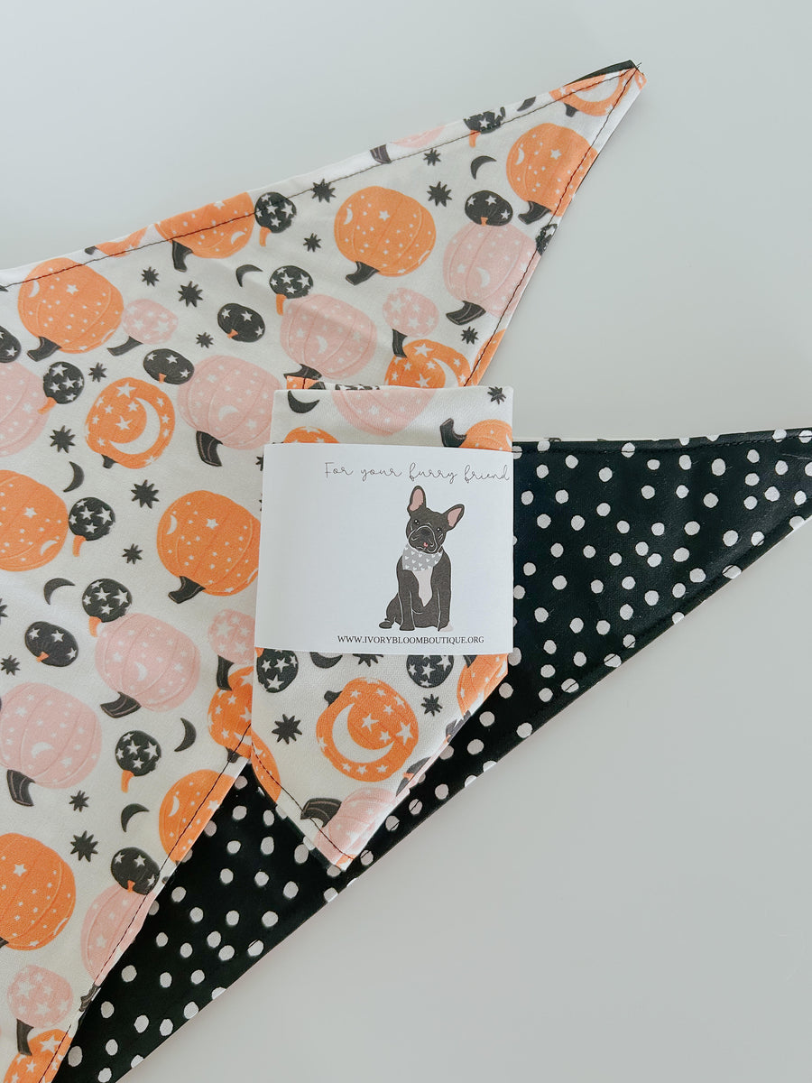 Spooky Pumpkins Reversible Bandana