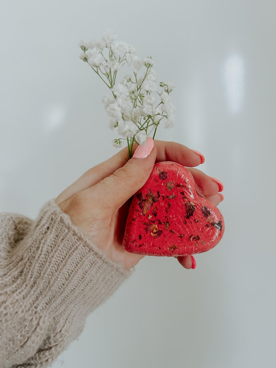 Red Rose Heart Bath Bomb