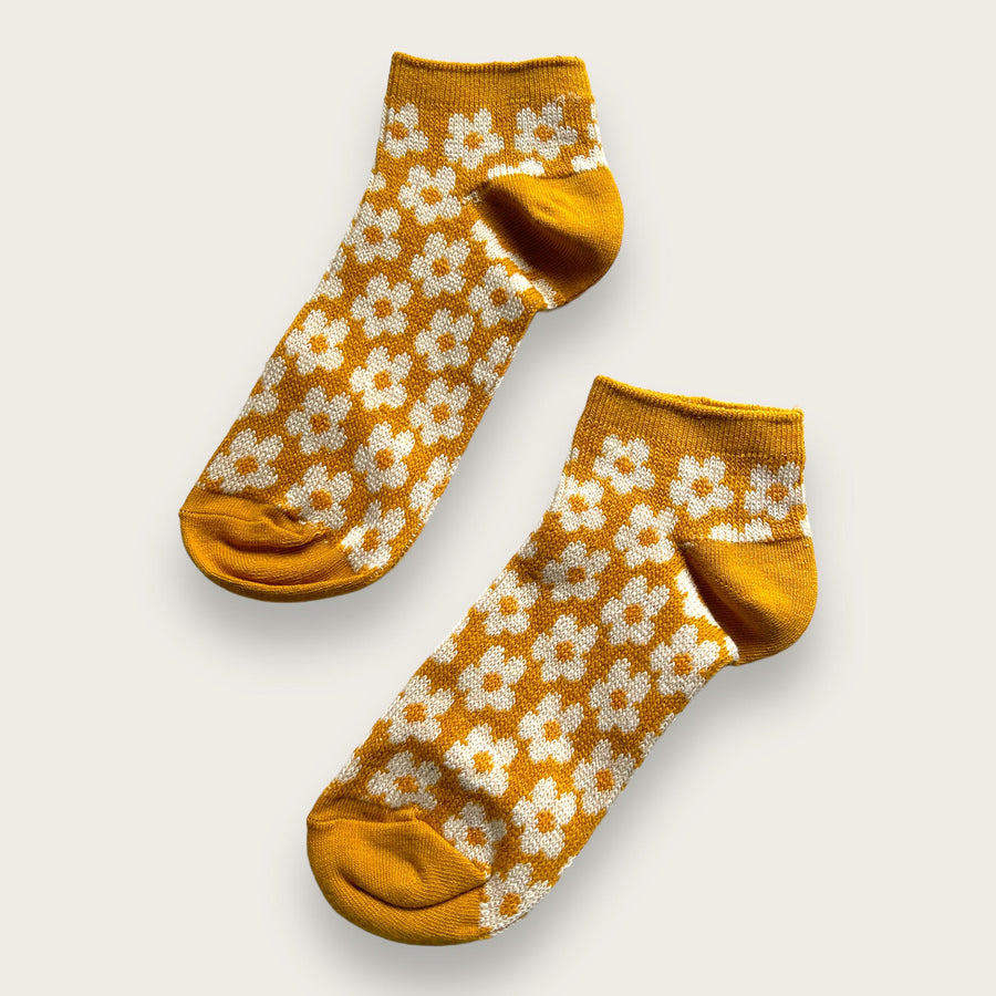 Flower Socks Yellow