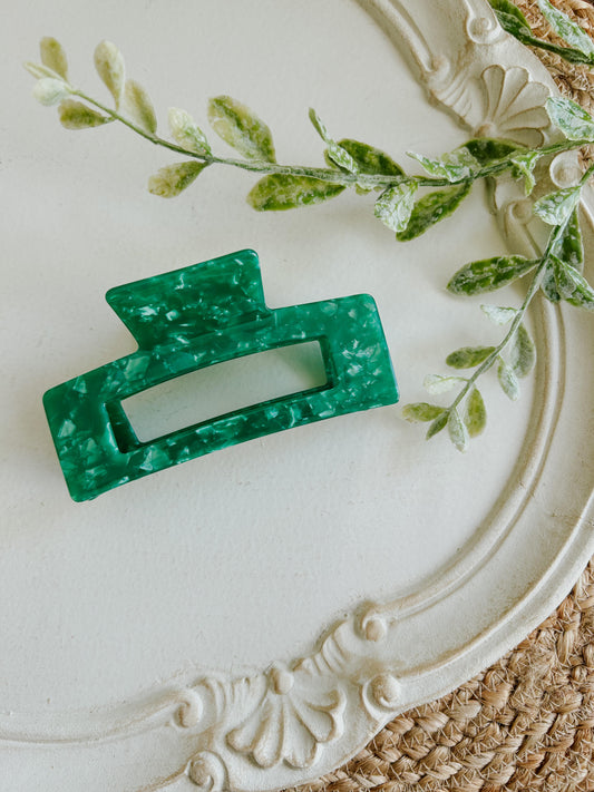 Emerald Jumbo Claw Clip
