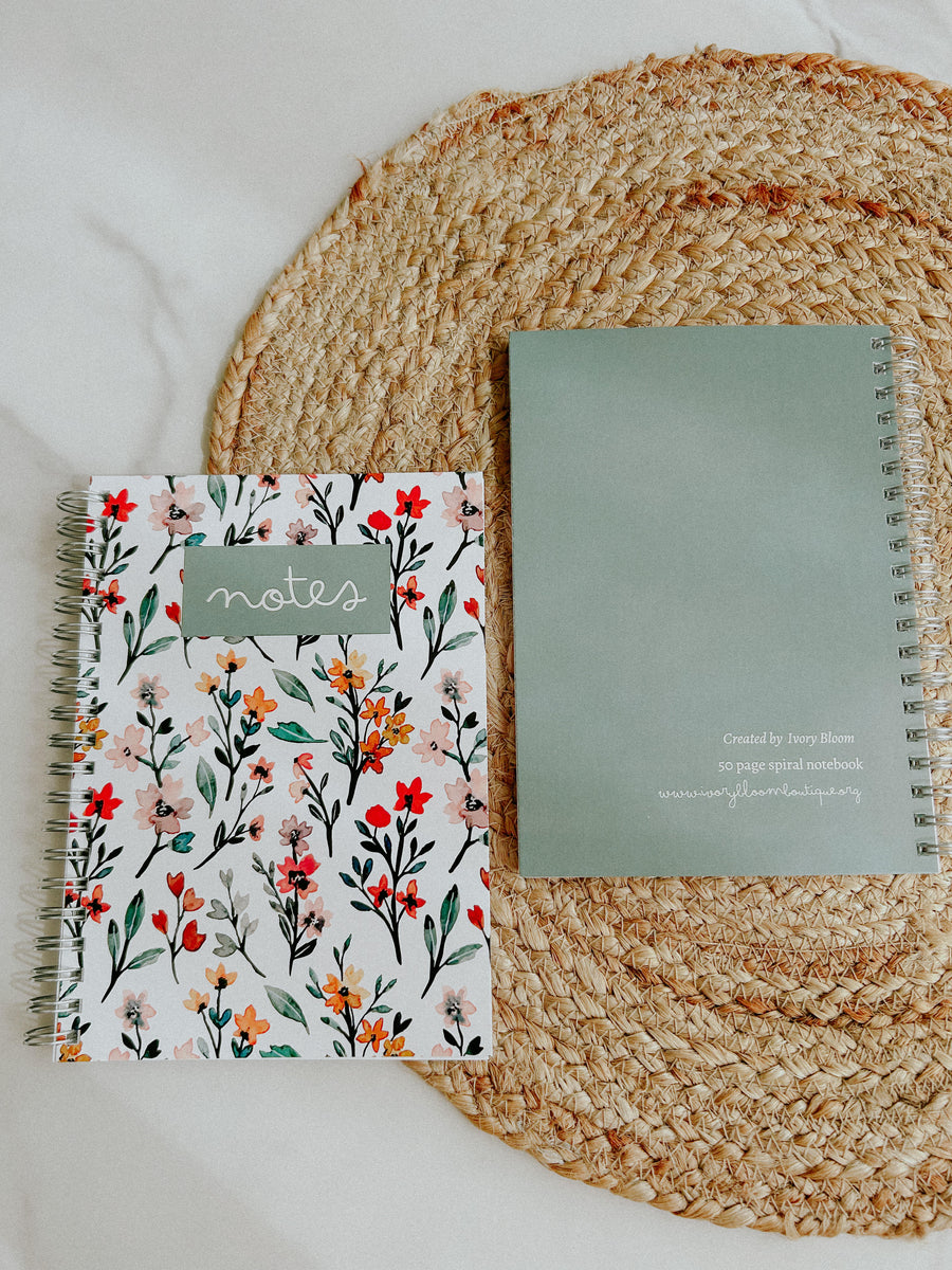 Floral Notebook