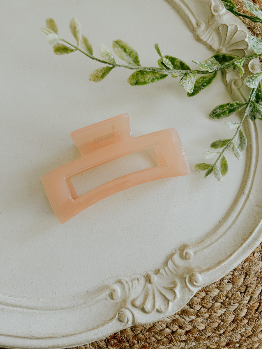 Grapefruit Jelly Jumbo Claw Clip