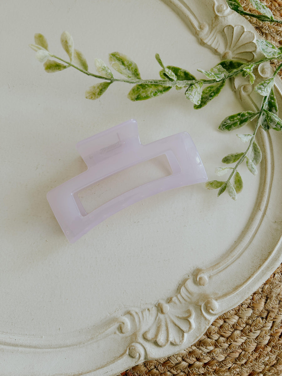 Lavender Jelly Jumbo Claw Clip