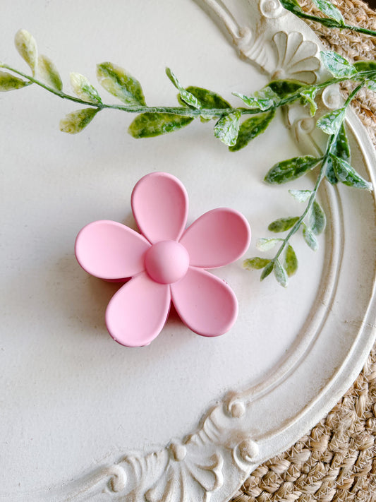 Light Pink Flower Claw Clip