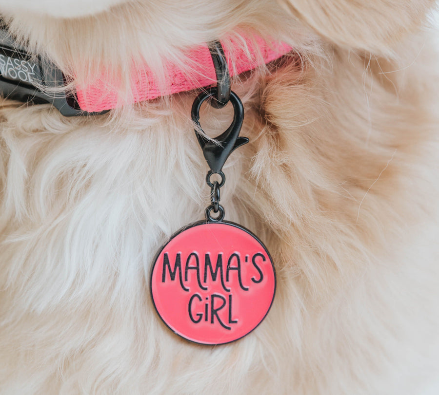 Mama's Girl Dog Collar Tag